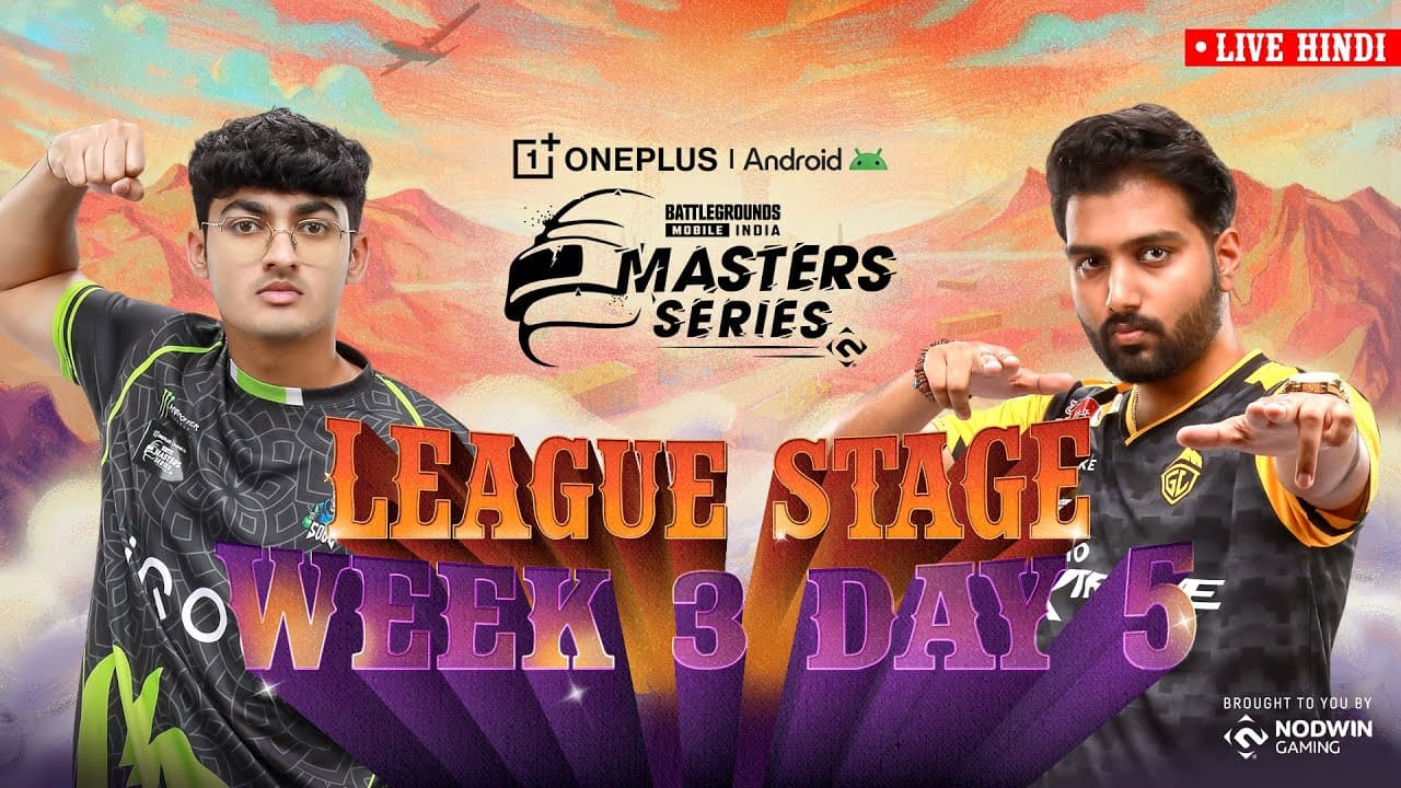 [HINDI] 2025 OnePlus Android BGMS Season 4 | League Week 3 - Day 5