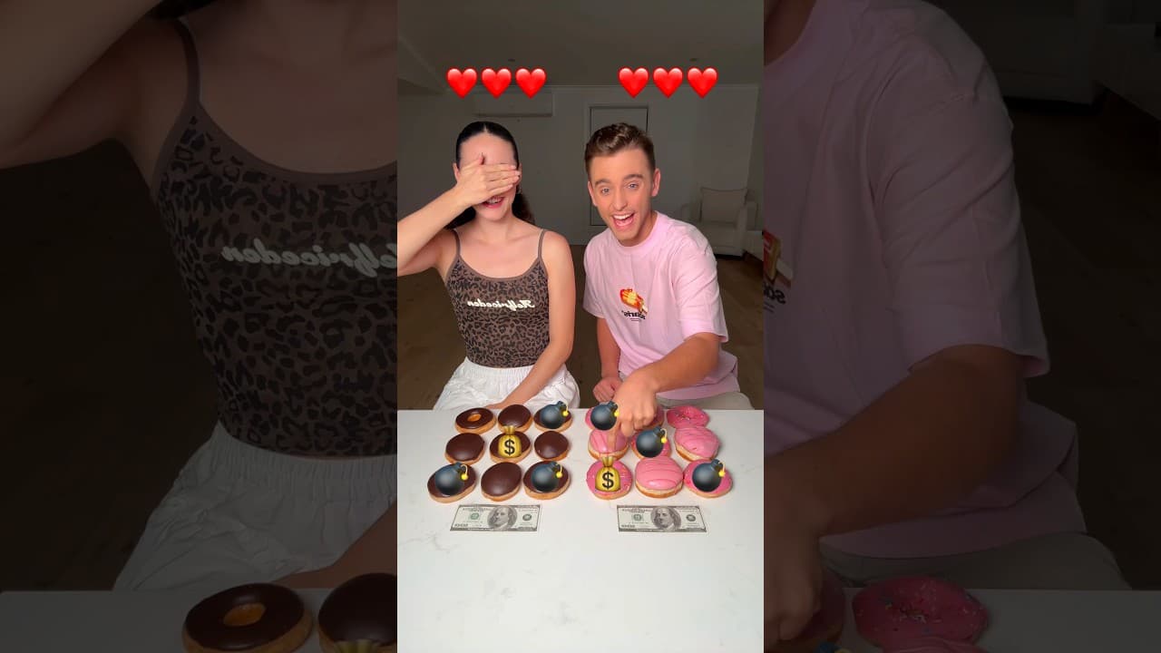 BOMB DONUT CHALLENGE! 😭💣🤣 #shorts