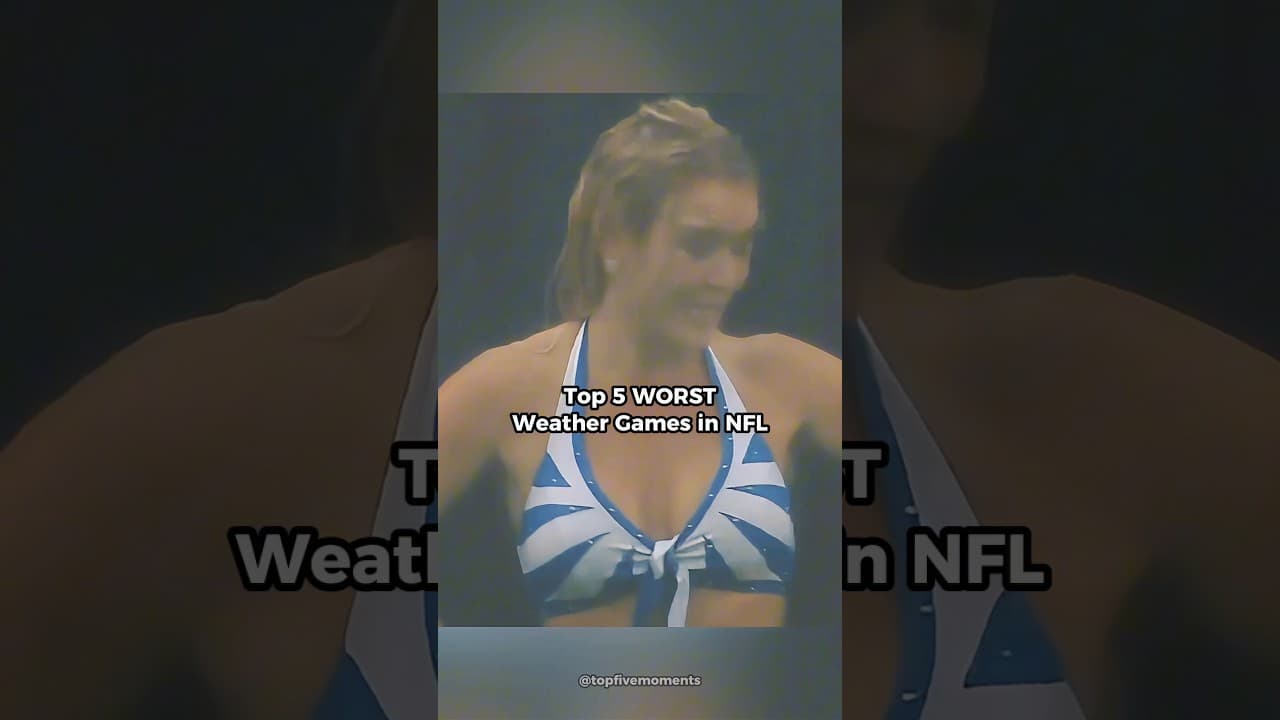 Top 5 Worst Weather Games in NFL History! #nflshorts #nfl #nfledits #nflfootball