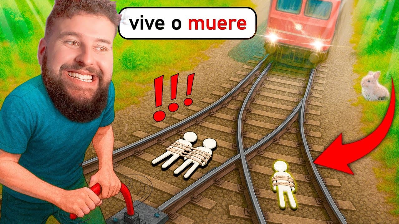 El Juego TROLL del DILEMA DEL TREN  🚂⚡