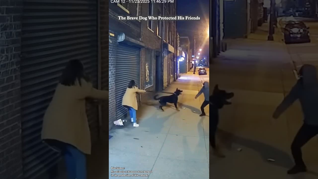 The Brave Dog Who Protected His Friends ❤️ A Heartwarming Moment!