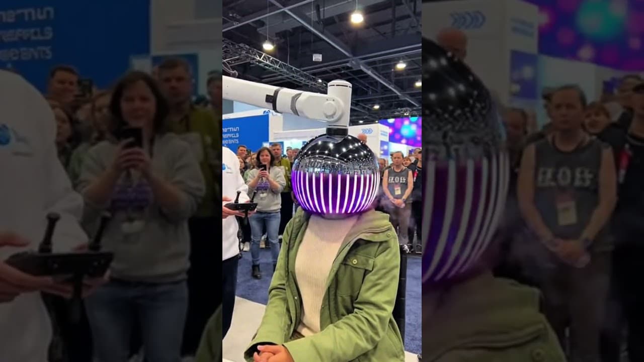 Dubai’s Newest AI Salon Robot Will Shock You AI Instant Curl Machine 4.0 💇‍♀️ Dubais Future Is Here