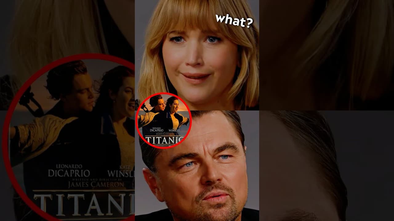 Leonardo DiCaprio refuses to watch TITANIC? 😂 #leonardodicaprio #jenniferlawrence