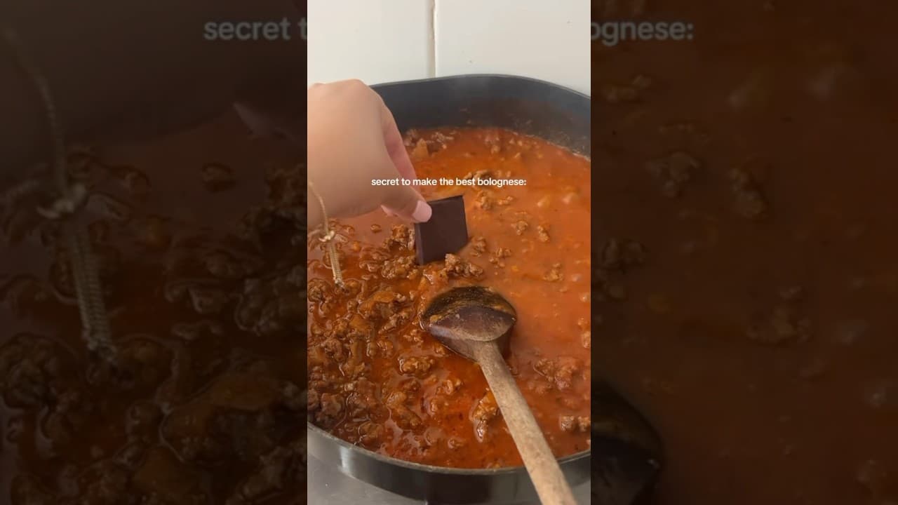 You add CHOCOLATE to the PASTA SAUCE?