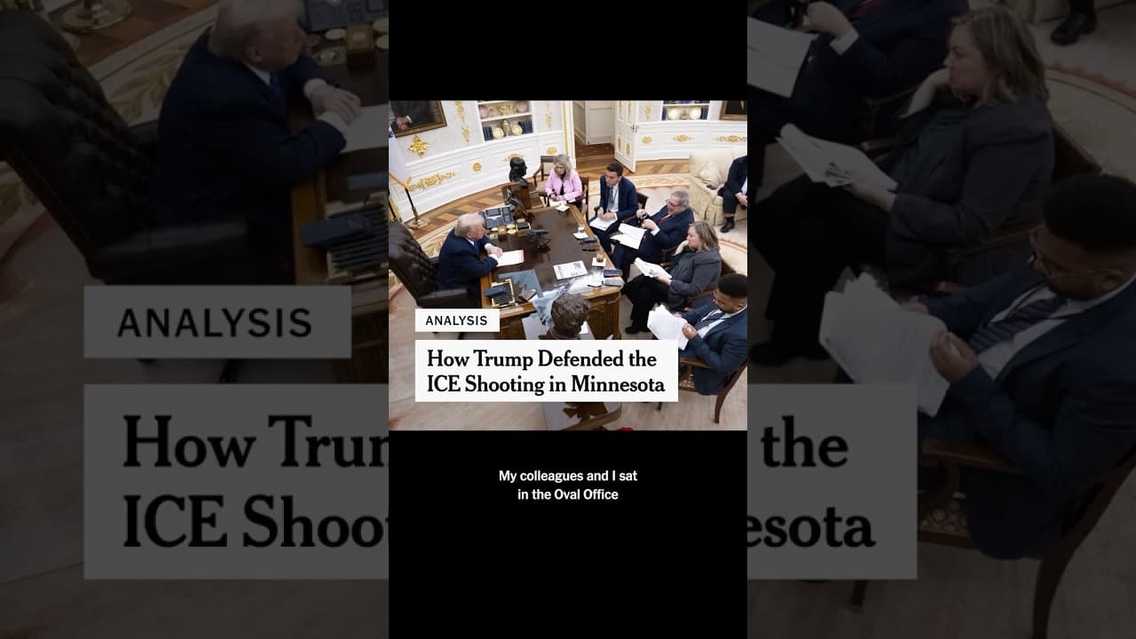 What Trump Told Us About the ICE Shooting